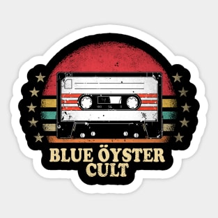 Great Gift For Blue Öyster Name Retro Styles Color 70s 80s 90s Sticker